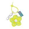 Cloth Fresh Backpack Decoration Acrylic Chain Floral Lanyard Portable Flower Bag Pendant  Gift