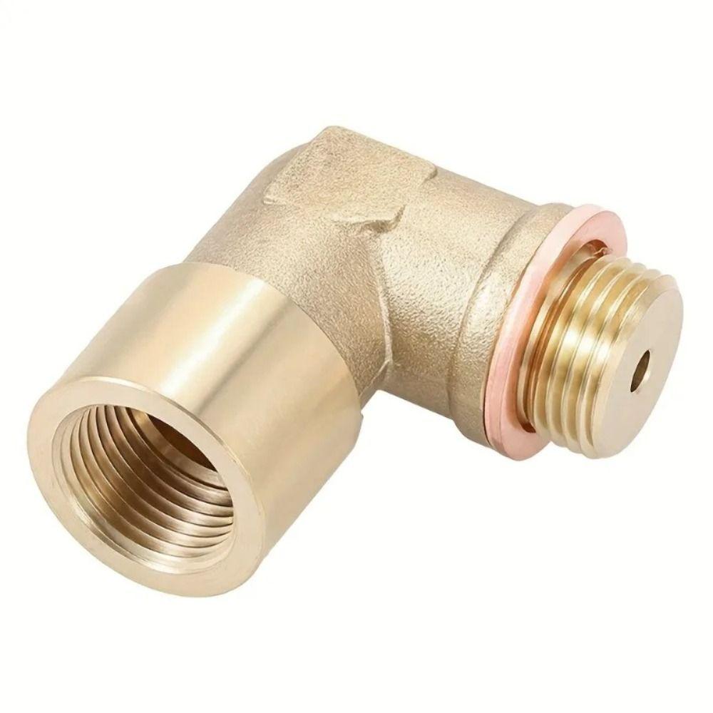 Brass Material Universal Connector M18 X 1.5 90 Degree Sensor Adapter  Engine Maintenance