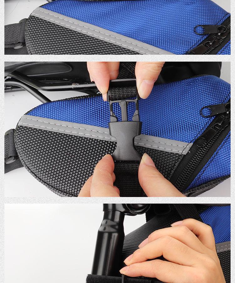 Bike Seatpost Saddle Bag - Rear Seat Cushion Bag for Cycling & Mountain Bikes
