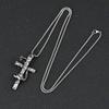 Gotische Slang Kruis Hanger Hanger Ketting voor Vrouwen Mannen Punk Hip Hop Roestvrij Staal Sieraden Accessoires Cadeau