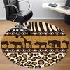 1pc African Giraffe Stripes Office Round Area Rug, Under Office Chairs Bedroom Living Room Home Decor, Room Deco