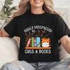 Easily Distracted By Cats & Books Tees Tops  Floral Cat Shirt Women Fashion Tshirt Oversize Summer Tshirt Short Sleeves Clothing