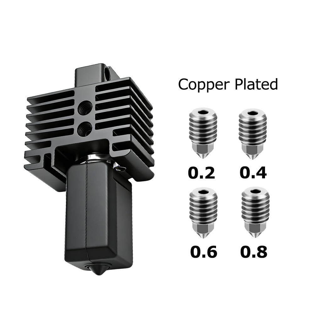 Upgrade Hotend 2.0 für Bambu Lab P1S X1 X1C 0,4 0,2 Düse Bambulab Extruder Heizblock Ersatz