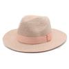 Unisex Summer Panama Sun Hat - Fashionable Straw Braid Fedora for Outdoor and Beach Wear.