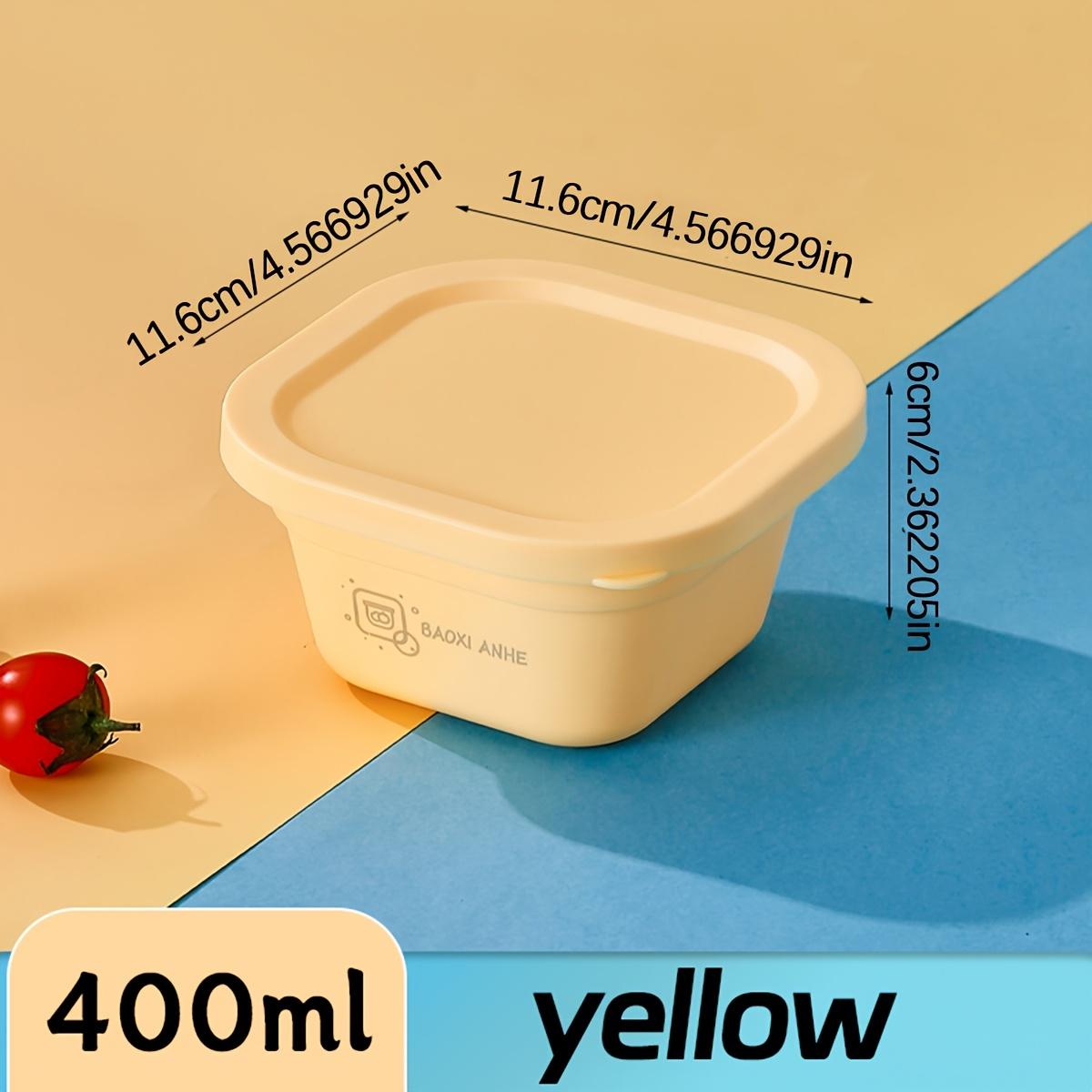 PP multifunctional storage box with lid, sealed & dustproof, for cosmetics & stationery, space-saving 400ML жёлтый