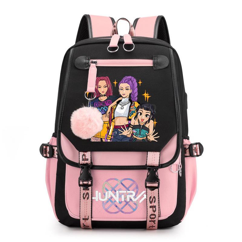 Witch Hunter Animation Cartoon Printed School Bag Large Capacity Junior High School Student Backpack