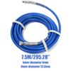 7.5M Airless Paint Hose High Pressure Hose Fiber Tube 5000PSI 1/4" Airless Sprayer Paint Hose Spray Gun Water Pipe Cleaning Tool
