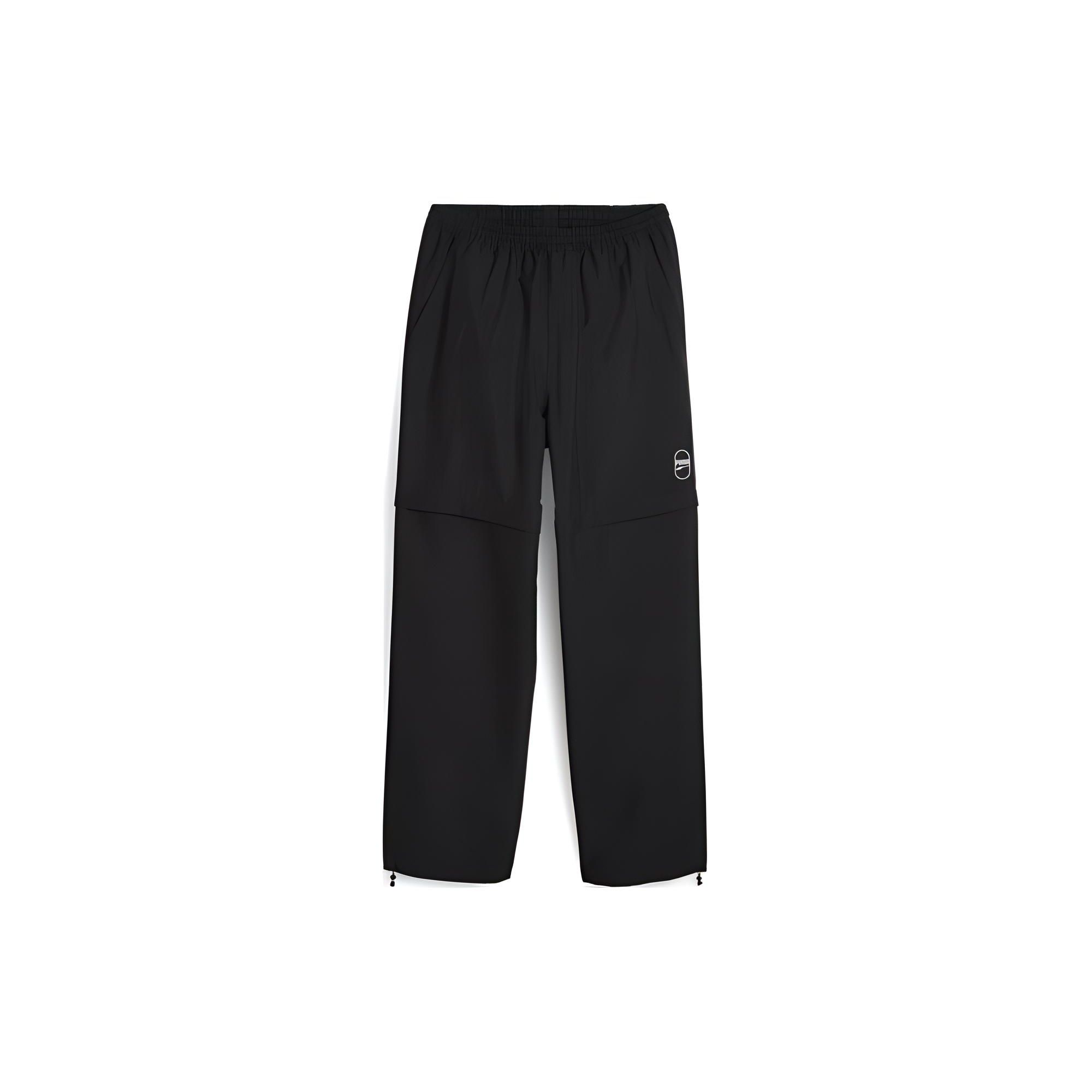 

Puma Downtown Solid Color Two-In-One Водонепроницаемый дизайн Повседневные брюки средней посадки Унисекс Брюки Черные 624378-01 XL