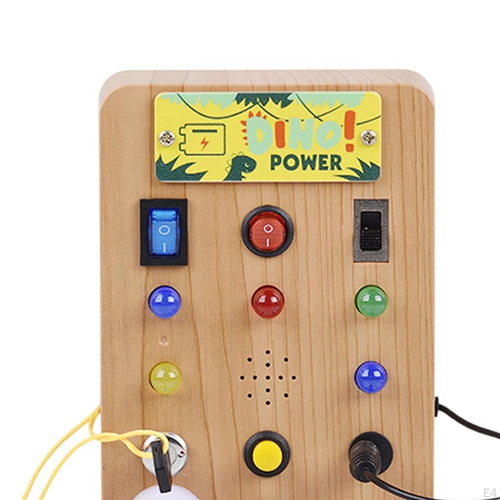 Busy Board Toddlers Early Educational Lights Switch Toy Preschool Learning Sensory Activity