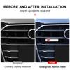 1Pcs Emblem Grill Front Hood Badge Grille Car Body Sticker for Audi A1 Q7 Q3 A3 A4 B8 8P 8V B6 A5 A6 C7 Q5 B9 B7 Car Goods