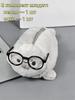 Case for stationery in the form of a cute seal, soft toy-frock, a gift to schoolchildren