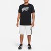 Nike Logo Print Training Breathable Solid Color Short Sleeve Quick Dry T-Shirt Kids Tops DM8533-010