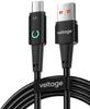 USB-A / USB-C Cable Voltage PowerAngle 66W PD 100cm Black