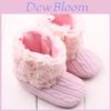 Cozy Newborn Baby Boy Girl Snow Boots With Knitted Upper For 0-18 Months