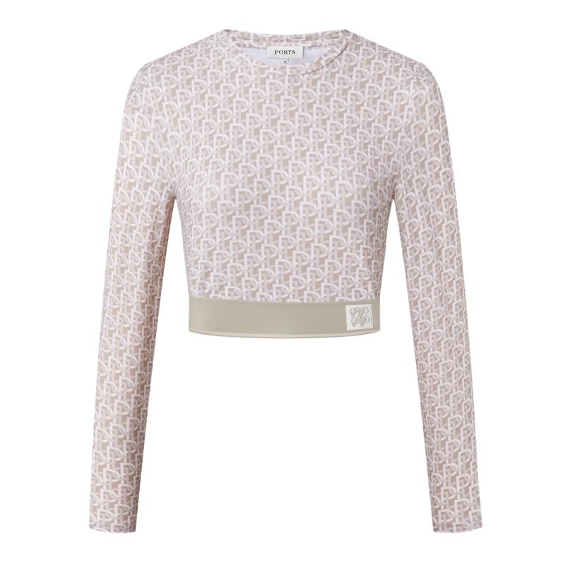 

Женский спортивный кроп-топ с логотипом PORTS M