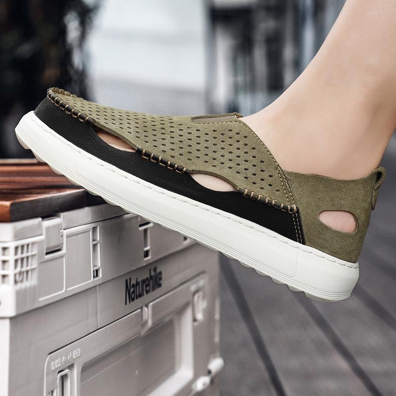 Men's Fashion Leisure Sandals Male Summer Breathable Trendy Casual Shoes Lightweight and Comfortable Wide Toe Shoes