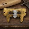 Warrior Role Play Mask Halloween Medieval Armor Mask, Cosplay for Party, Vintage Helmet Wide Field of View Style Masquerade Prop Comic Con Party