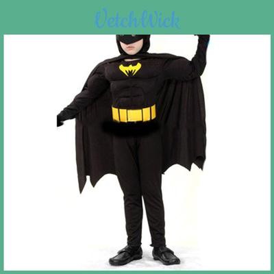 Gorgeous Halloween Kids Costume Super Hero Batman Superman Cosplay Suit For Boys And Girls