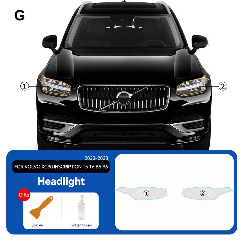 Car Headlight RearView B Pillars Film Paint Protection Anti-scratch Accessories For Volvo XC90 CRIPTION T5 T6 B5 B6 -