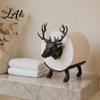 Durable Toilet Paper Stand 3D Printed Elk Holder Stable Base Bathroom Tissue Roll Decorative Holder Dispenser Waterproof PLA Towel Storage for Home