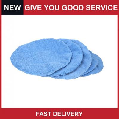Universal 9-10 Inch Sky Blue Mircrofiber Car Wax Polishing Bonnet Bu Pack of 5
