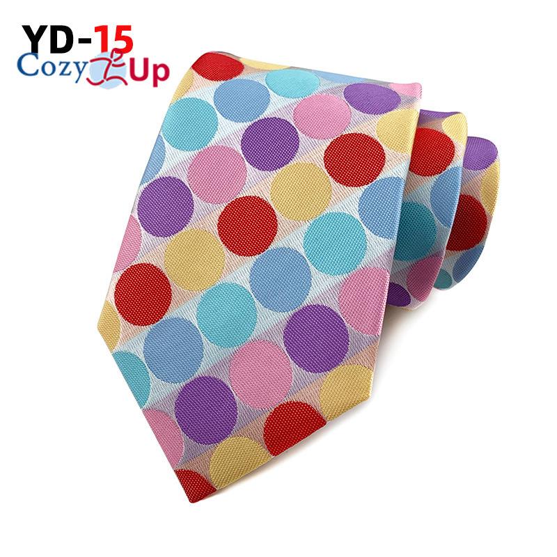 3.15" Fashion Wave Dot PaisleyTies Cravată pentru bărbați Circle Dot pentru nuntă