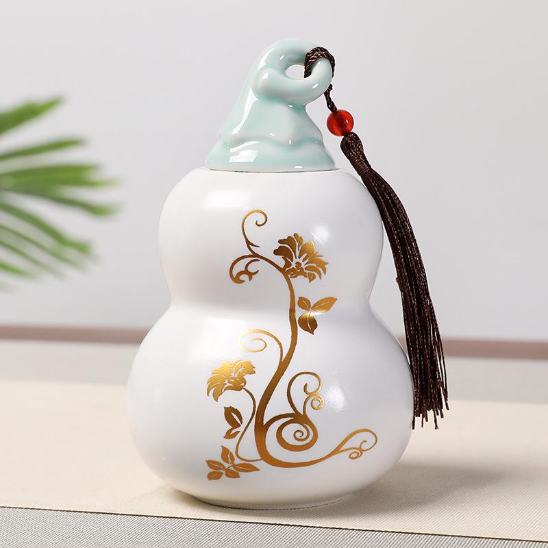 Glücksbringende Keramik-Kürbis-Ornament für die Heimdekoration