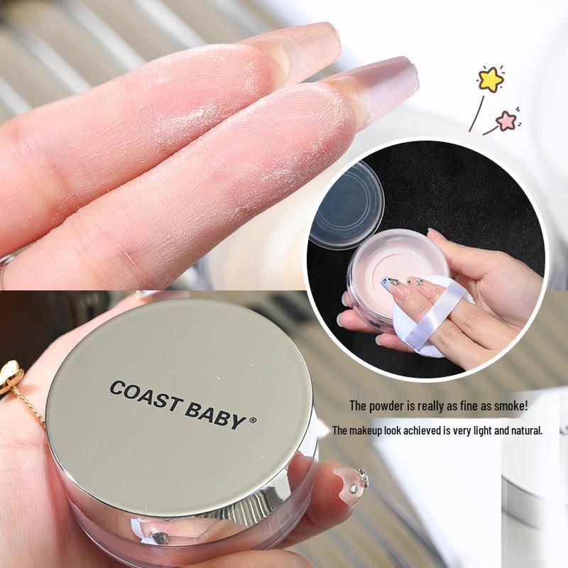 COAST BABY Matte Setting Powder: Long-lasting, Transfer-Proof, Concealing, Waterproof, Sweatproof, Oil Control, Available in Three Colors.