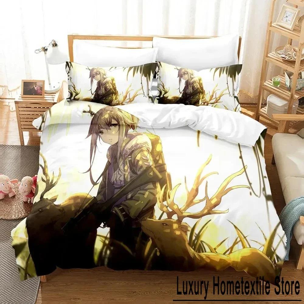 Elegant Lightweight king Queen Quilt Comforter Home Textiles For 3D Anime Arknights Bed Size Boys Adult
