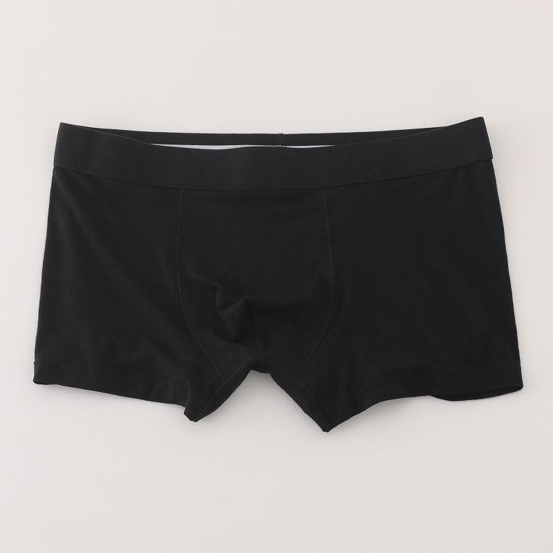 Men's 50-Count Modal Boxer Briefs - Breathable, Double-Layer, Solid Color, Adult Simple Knit Design