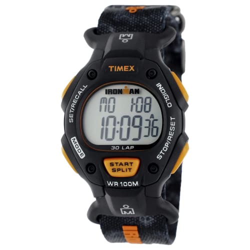 TIMEX Men's Ironman Watch TW2W94000, Quartz Movement, 100M Water Resistance, Acrylic, Black Dial, Resin