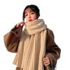 Korean Style Knitted Wool Scarf - Cozy, Cute, Versatile for Women and Couples