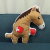 Funny Horse Cartoon Emotion Stuffed Toy Doll Stuffed Animal Pet Horse PillowBoxing Horse
