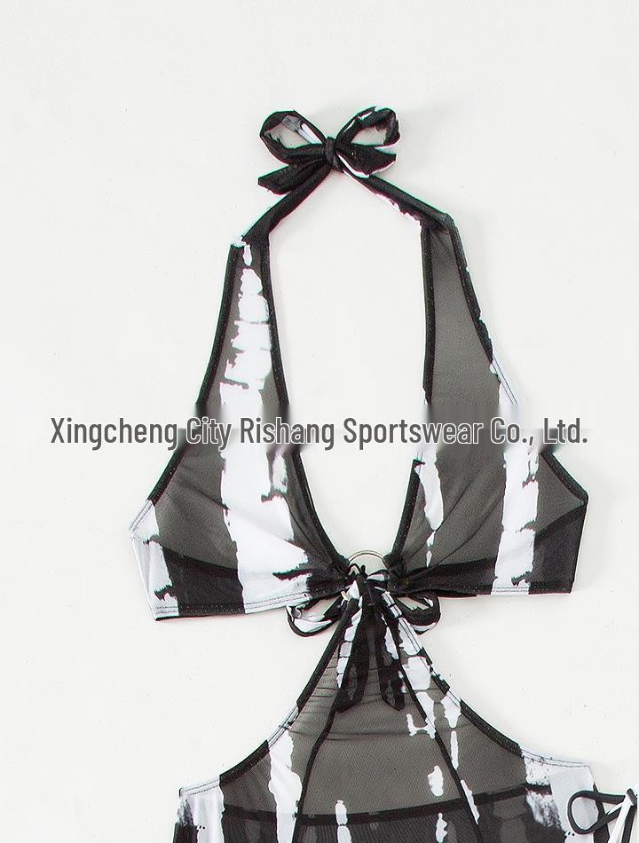 European & American Sexy Split Bikini Swimwear: Three-Piece Set with Beach Long Dress