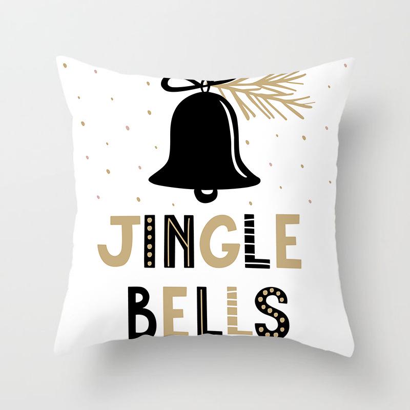 Sofa Pillow Cover, Cushion Cover, Nordic Home Textile Fabrics, Simple Golden Digital Printing