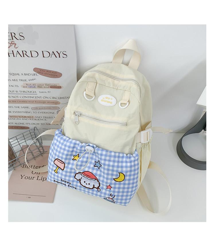 School bag new spring lazy large capacity backpack versatile sweet travel backpack cute college student high value school bag