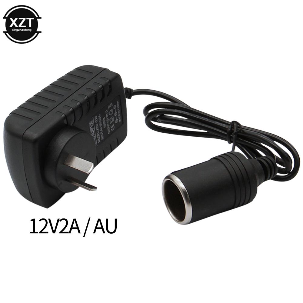 

Portable 220V to 12V 2A for Car Cigarette Lighter Adapter Socket 220V to 12V 600ma Charger Converter Home Parts US/EU/UK