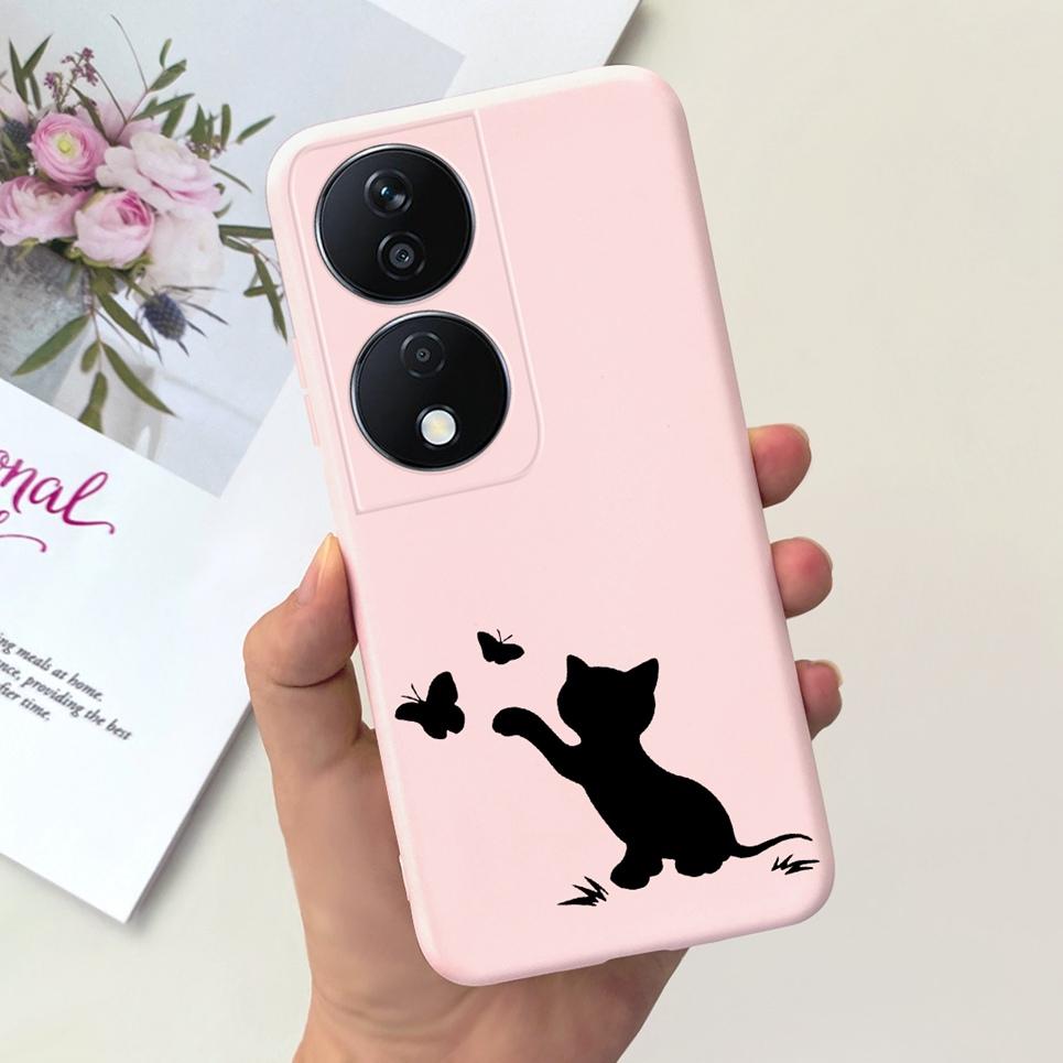 

Liquid Silicone Fundas For Huawei Honor X7B Phone Cases HonorX7B CLK-LX3 Soft Case Bumper Night View Animals Painting Coques Bag Honor x7b