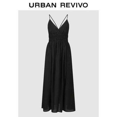 UR2026 Women's V-Neck Waist Sling Dress