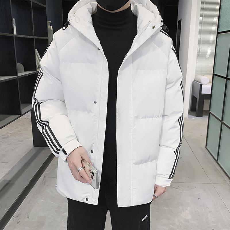 Down Padded Jacket Men's Winter New Casual Padded Jacket Loose Jacket Plus Size Youth Versatile Men's Top Cotton Jacket