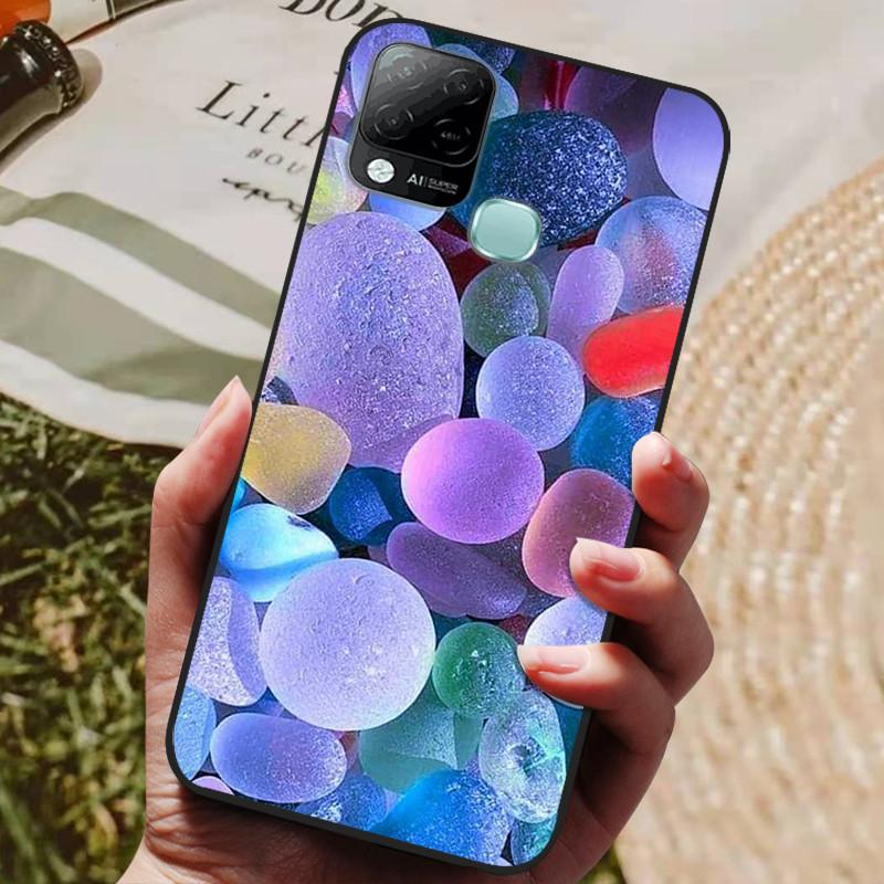 For Infinix Hot 10T Case Phone Cover Soft Silicone TPU Back Cases for Infinix Hot 10S NFC Case X689 Coques Hot10T  Hot10S Fundas
