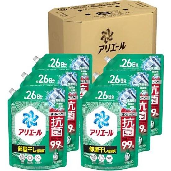 Ariel Liquid Case 625g 6 bags Room Drying Sports Bleach Level Deodorizer Laundry Detergent Refill