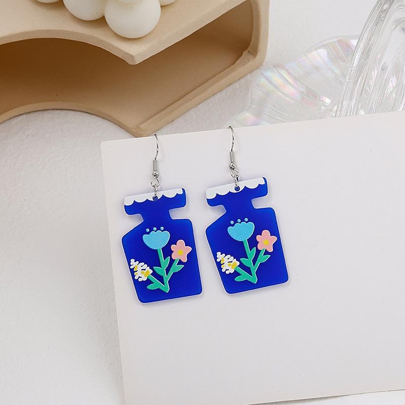 Japan Kawaii Cute Childlike Style Girl Stud Earrings A Variety Of Cartoon Personality Small Ear Jewelry