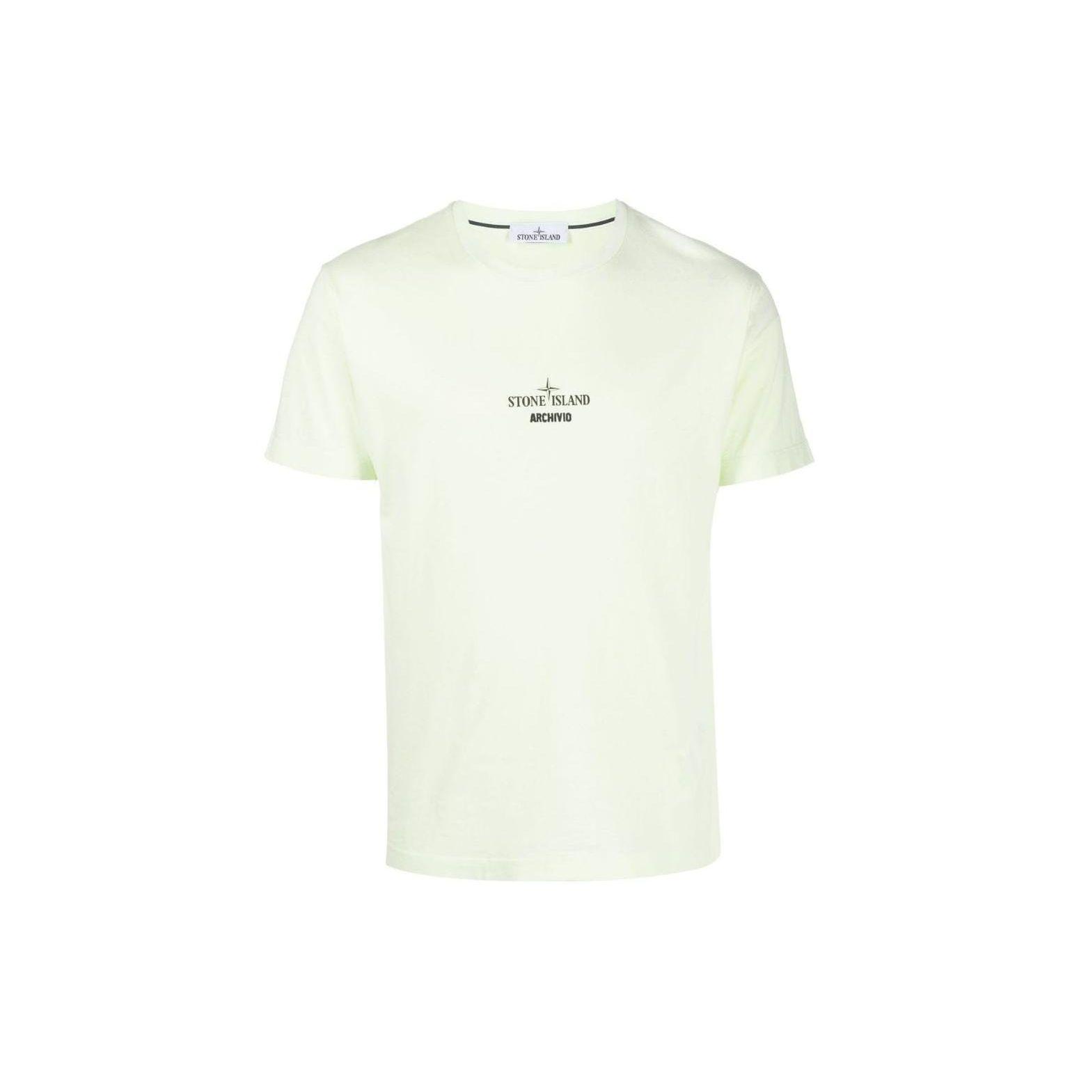 STONE ISLAND Мужская футболка с круглым вырезом и принтом логотипа Ss23 топы зеленый 78152NS91-V0052 XL 11880₽