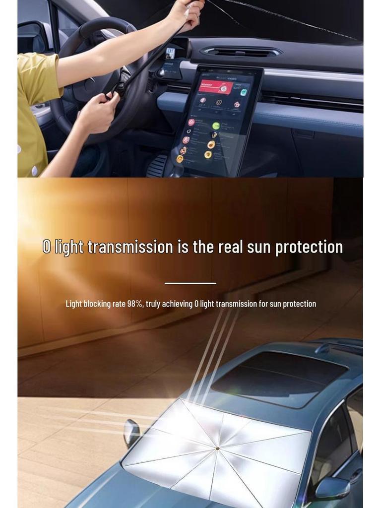 Car Sunshade Windshield Visor - Heat & UV Protection