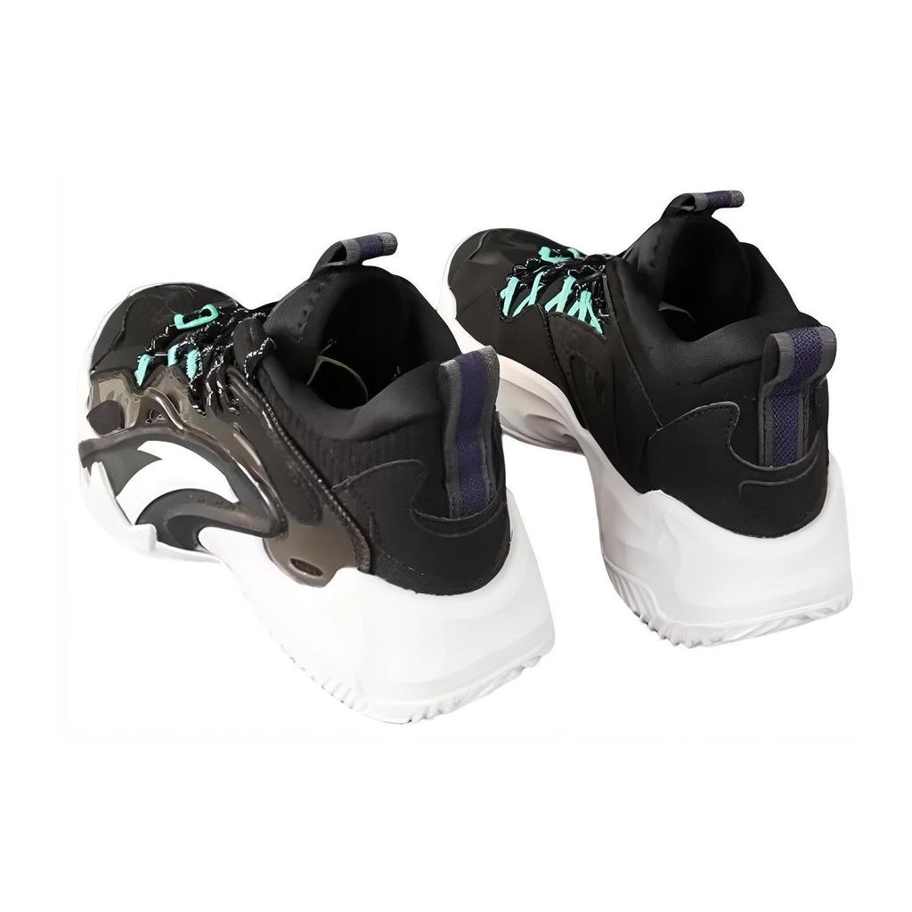 Anta Airspace 3 UFO Slip Resistant, Abrasion Resistant, Breathable Mid top Basketball Shoes Men's Black White 112111806-2