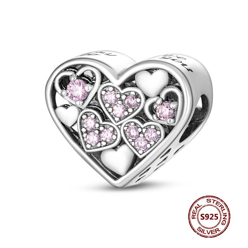 Copper Yellow Series Fashion Gold Sunflower Heart Charm Beads Fit Original Bracelet Party Diy Jewelry Gift