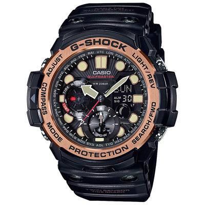 Casio Pánské hodinky Gulfmaster Black Rose Gold G-SHOCK & GN-1000RG-1A [položka]