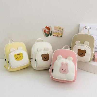 Canvas Children's Handbags Korean Kids Travel Bag Shoulder Bag Kindergarten Schoolbag  for Teenager