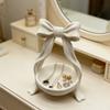 Pure White Bowknot Storage Dish Simple Design Key Storage Box Fashion Jewelry Tray  Party
